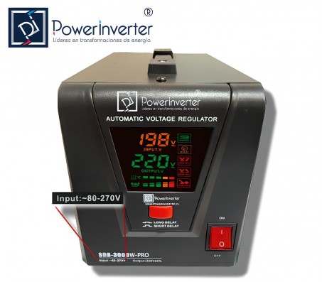 REGULADOR ESTABILIZADOR AUTOMÁTICO 2000W 220VAC-AVR- RELÉ PLUS 